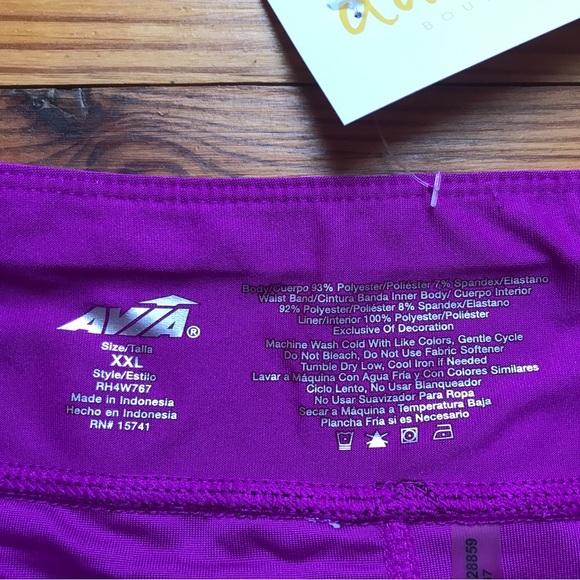 Avia Purple Fuchsia Exercise Shorts, EUC, XXL - Picture 3 of 9
